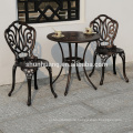 Best price  outdoor backyard furniture cast aluminum dining chair and table set